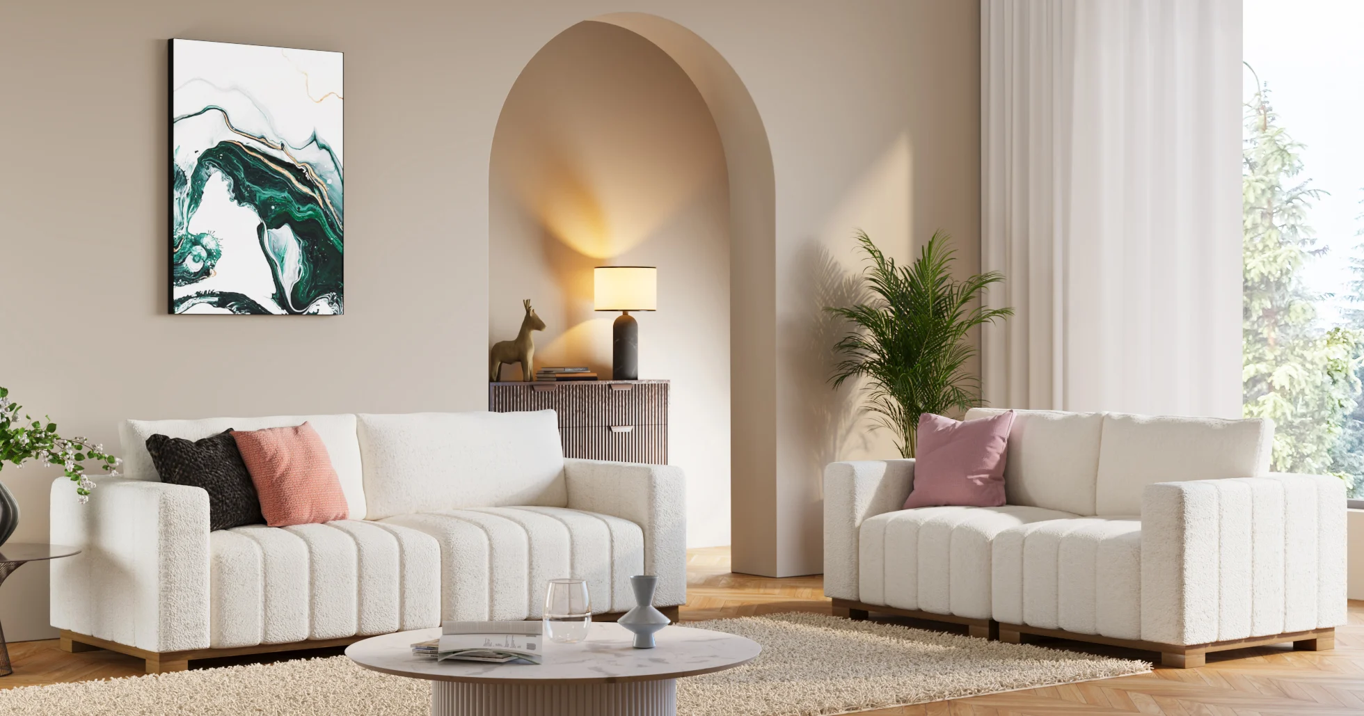 01_Modern_Sofa Cozy_Angle view