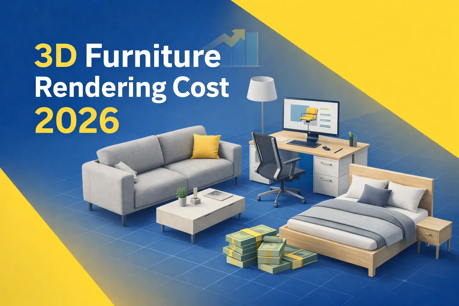 3D furniture rendering cost