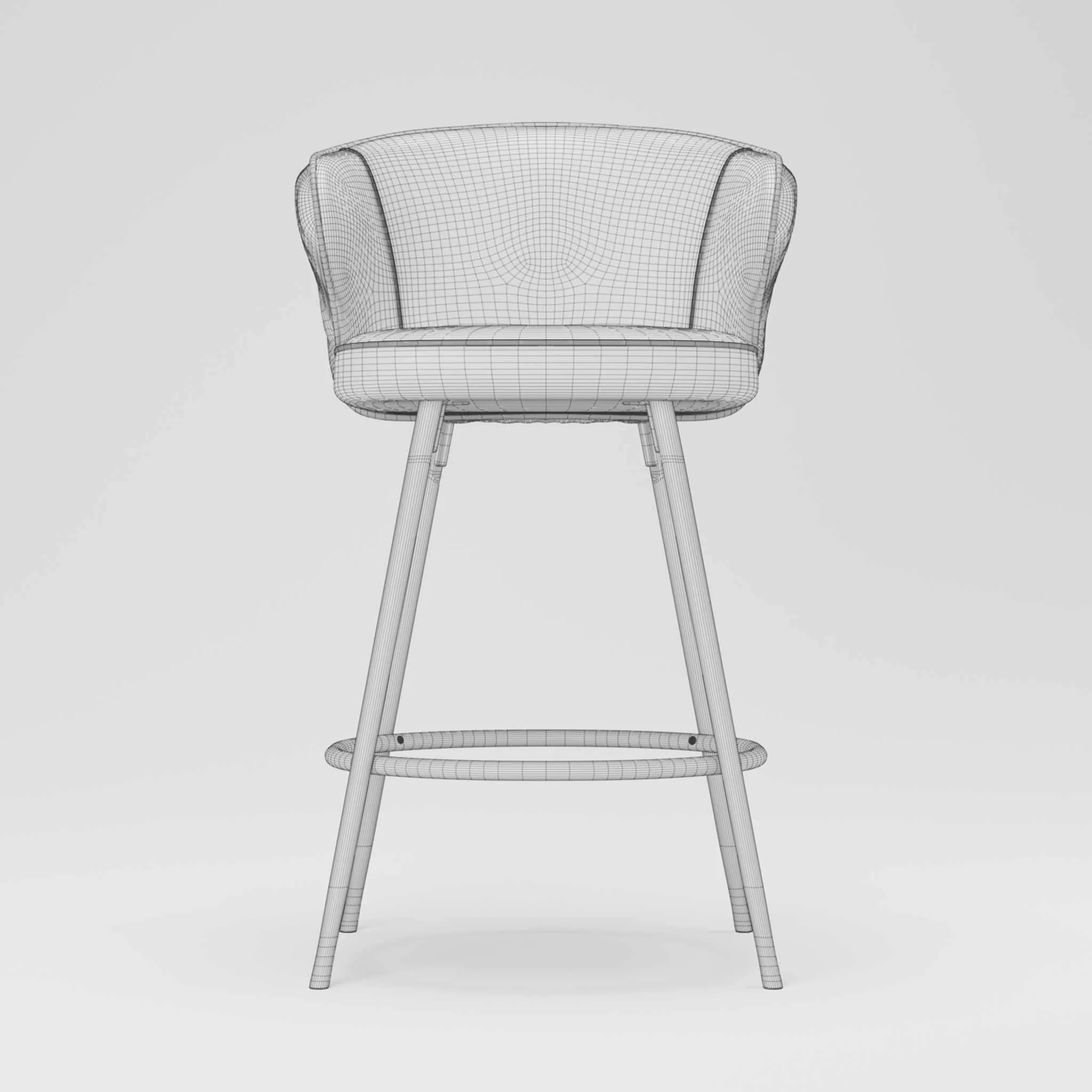 3D_Chair Modeling_Wireframe