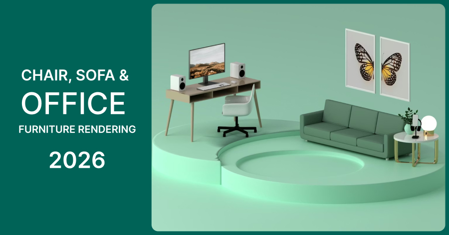 Chair, Sofa & Office Furniture Rendering in 2026 – Costs & Challenges Explained