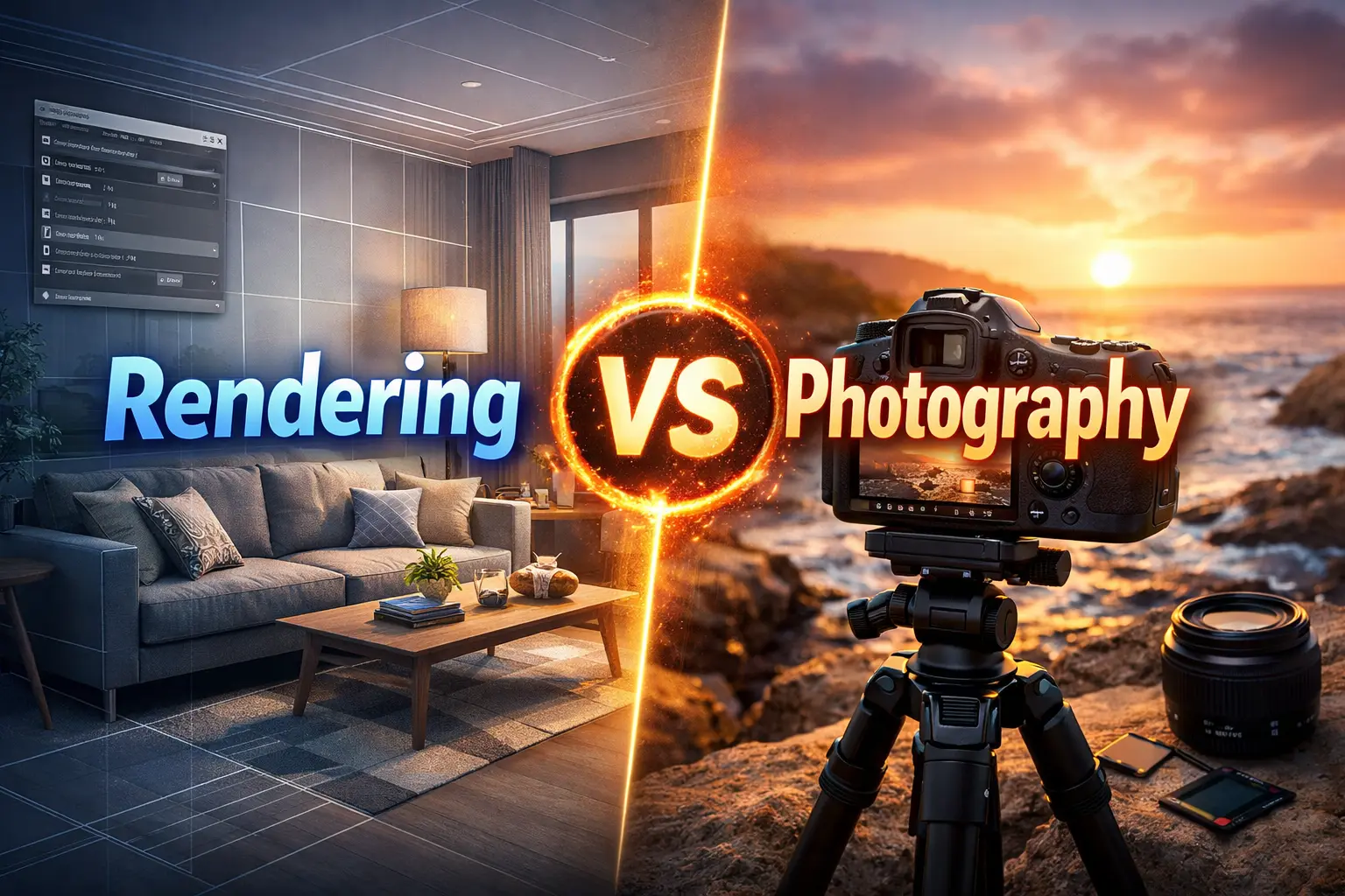 Rendering vs Photography: Choosing the Best Option for Your Furniture Brand