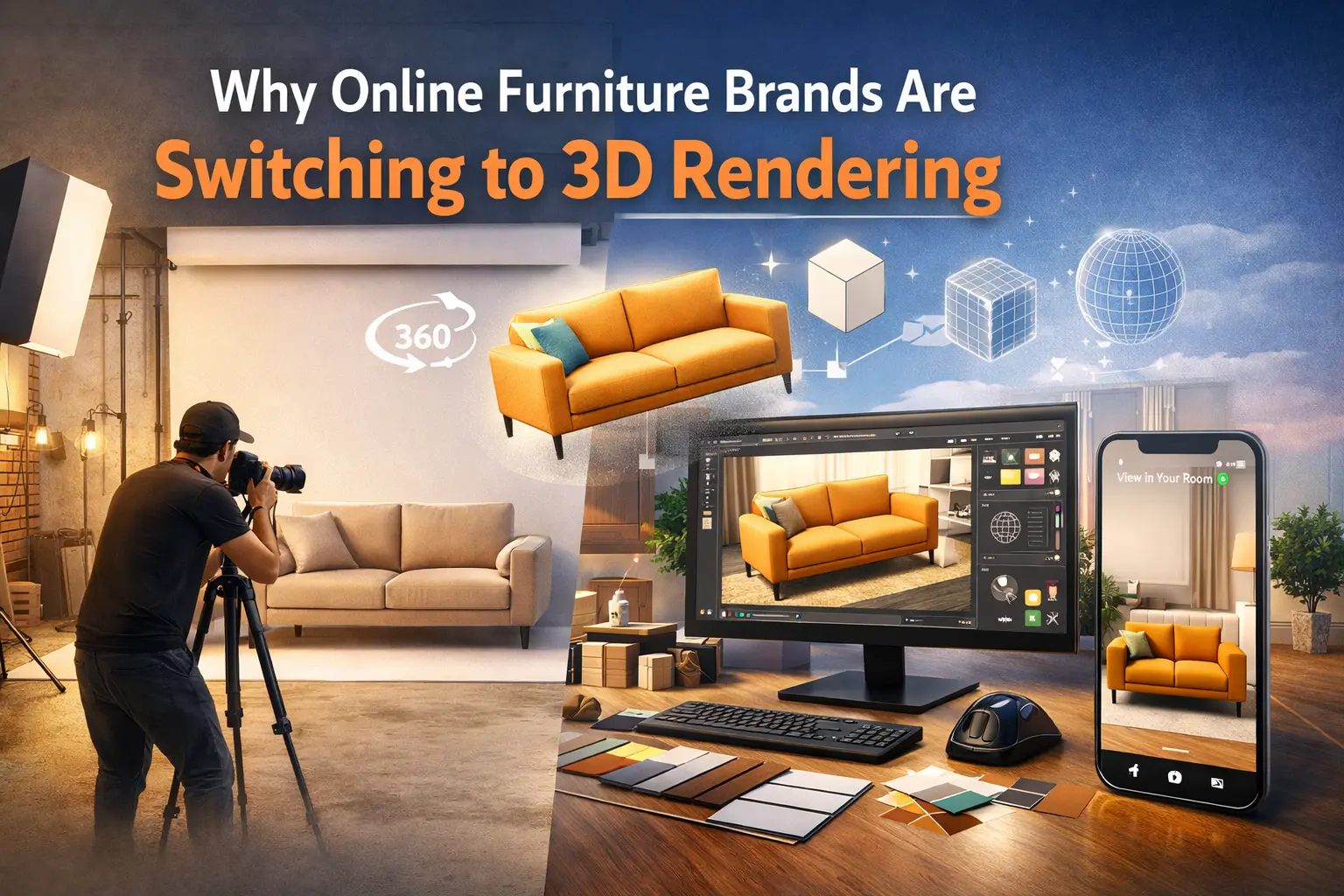 Why Online Furniture Brands Are Switching to 3D Rendering
