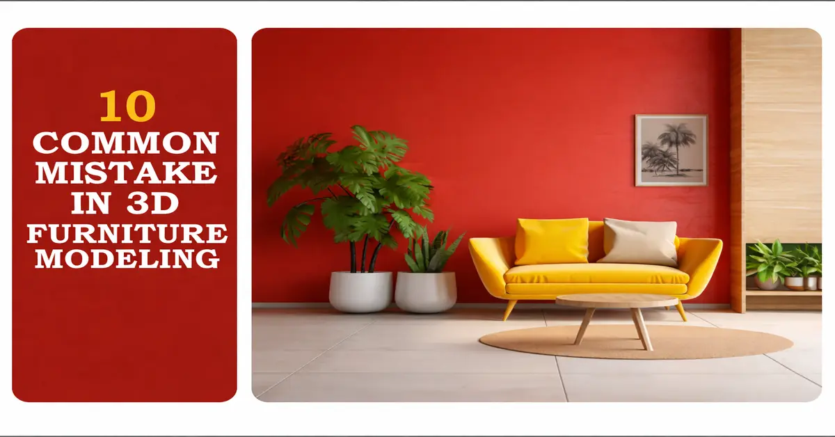 10 Common Mistakes in 3D Furniture Modeling You Should Know