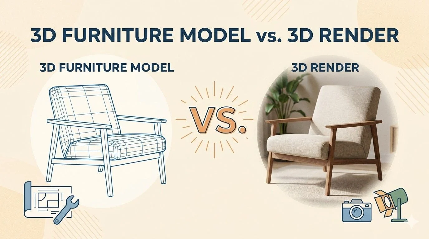 3DFurnitureModelvs.3DRenderWhatstheDifference-